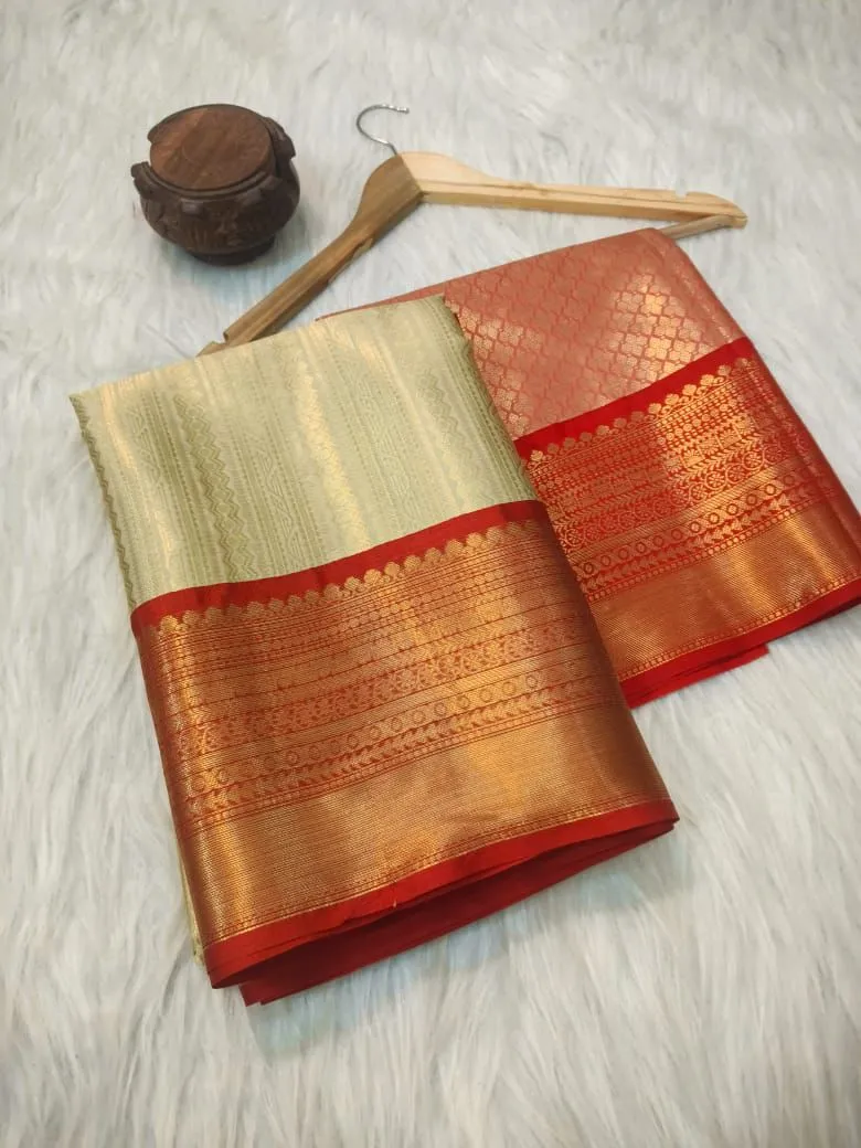 Banarasi Tissue Semi Silk Combo Saree